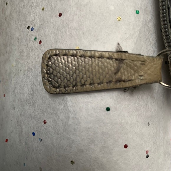 Vintage Coach Beige Gray Silver Signature C1175-43976 Small Logo Crossbody Purse - Picture 15 of 16